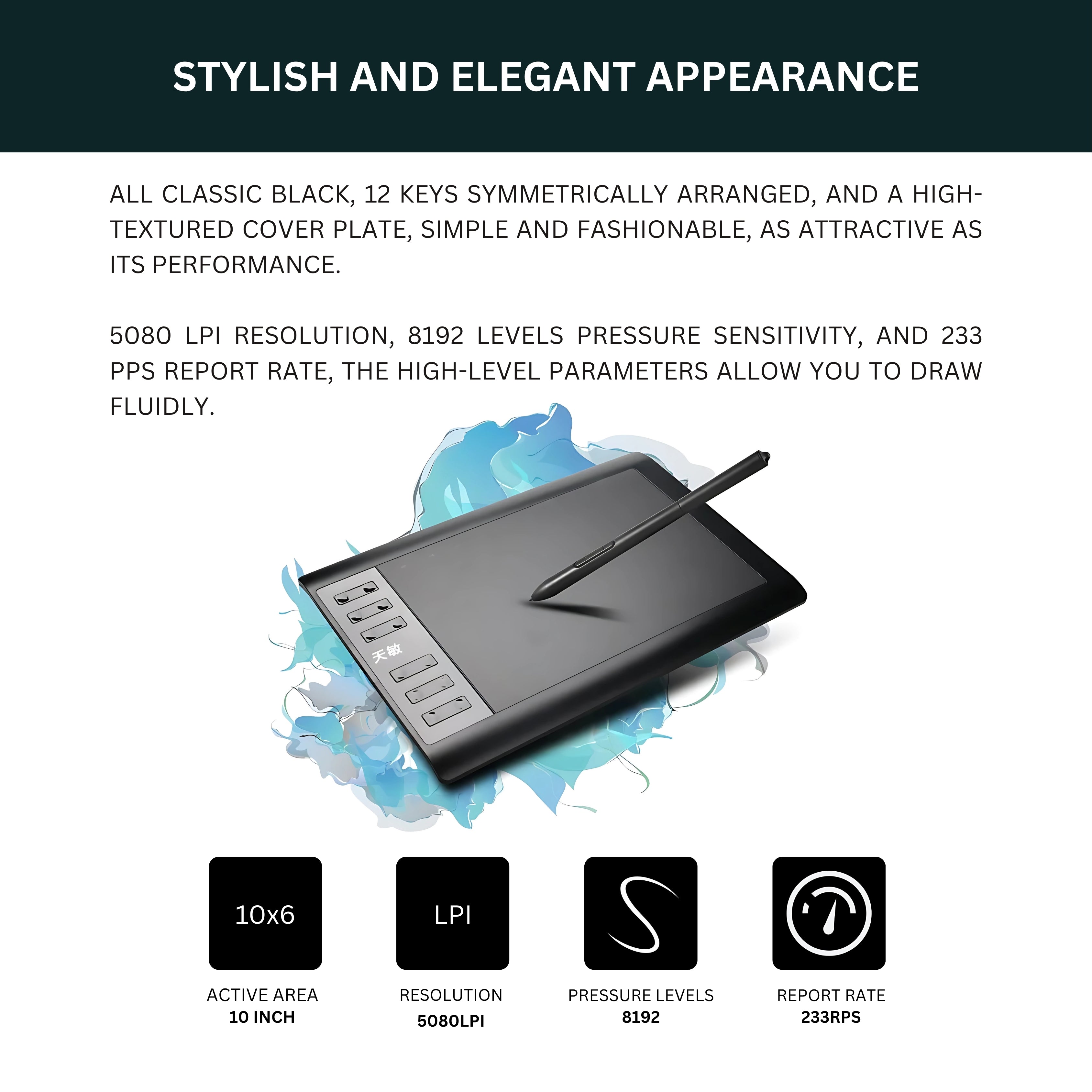 10moons 1060Plus Digital Graphic Tablet