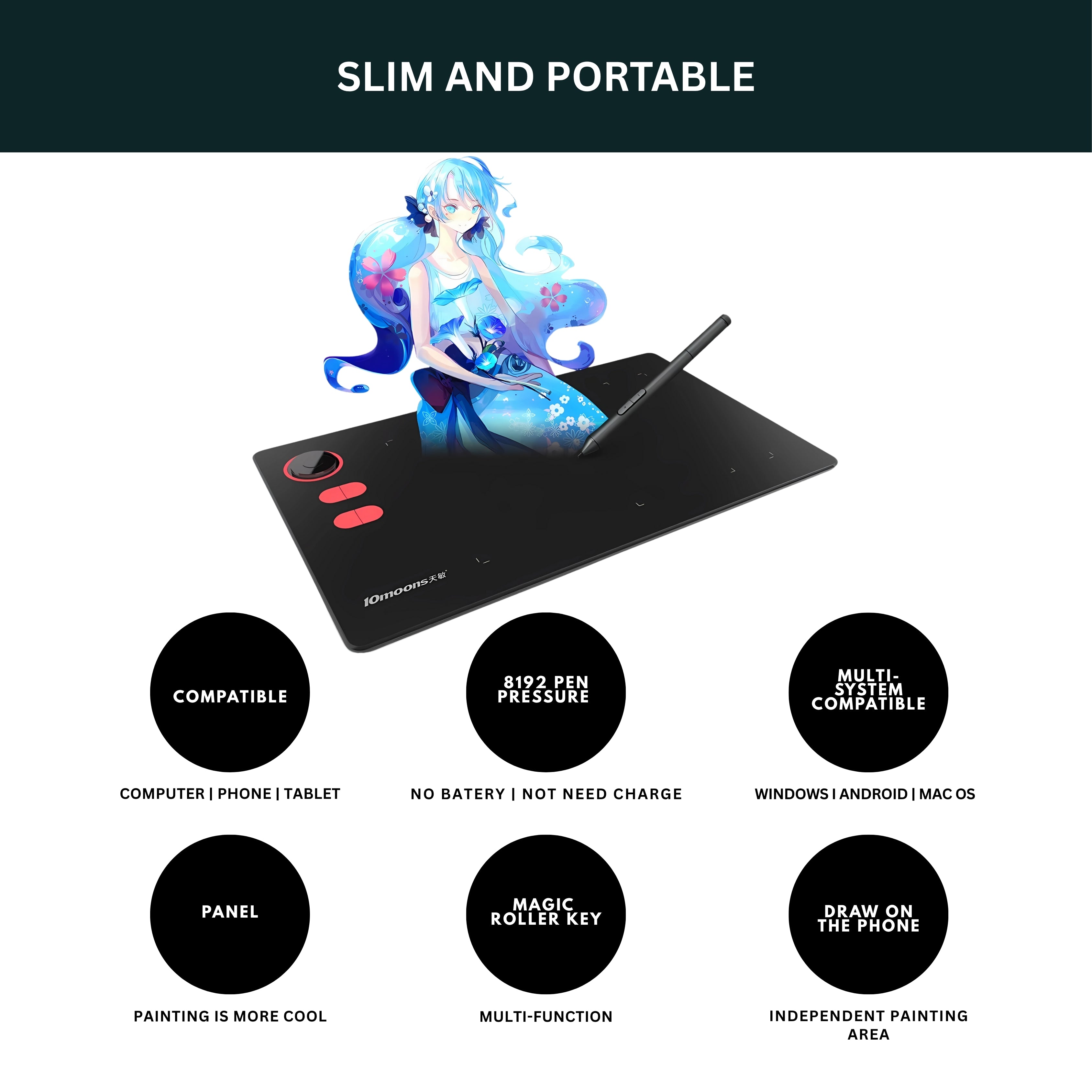 10moons G20 Graphic Drawing Tablet