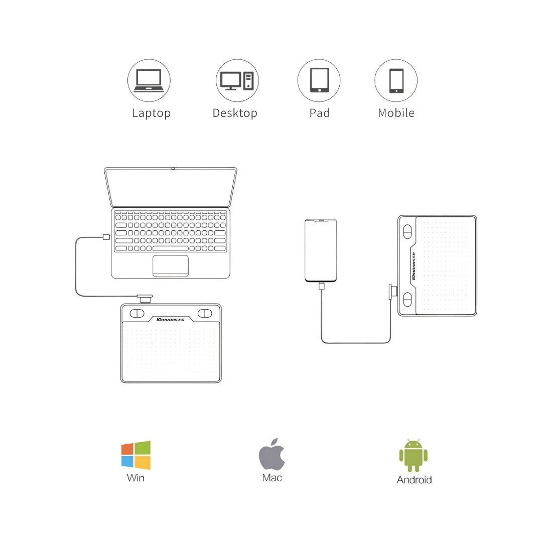 10Moons G50 Digital Graphics Tablet