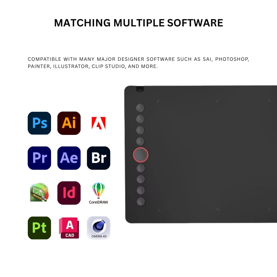 10moons I6 Digital Graphics Drawing Tablet